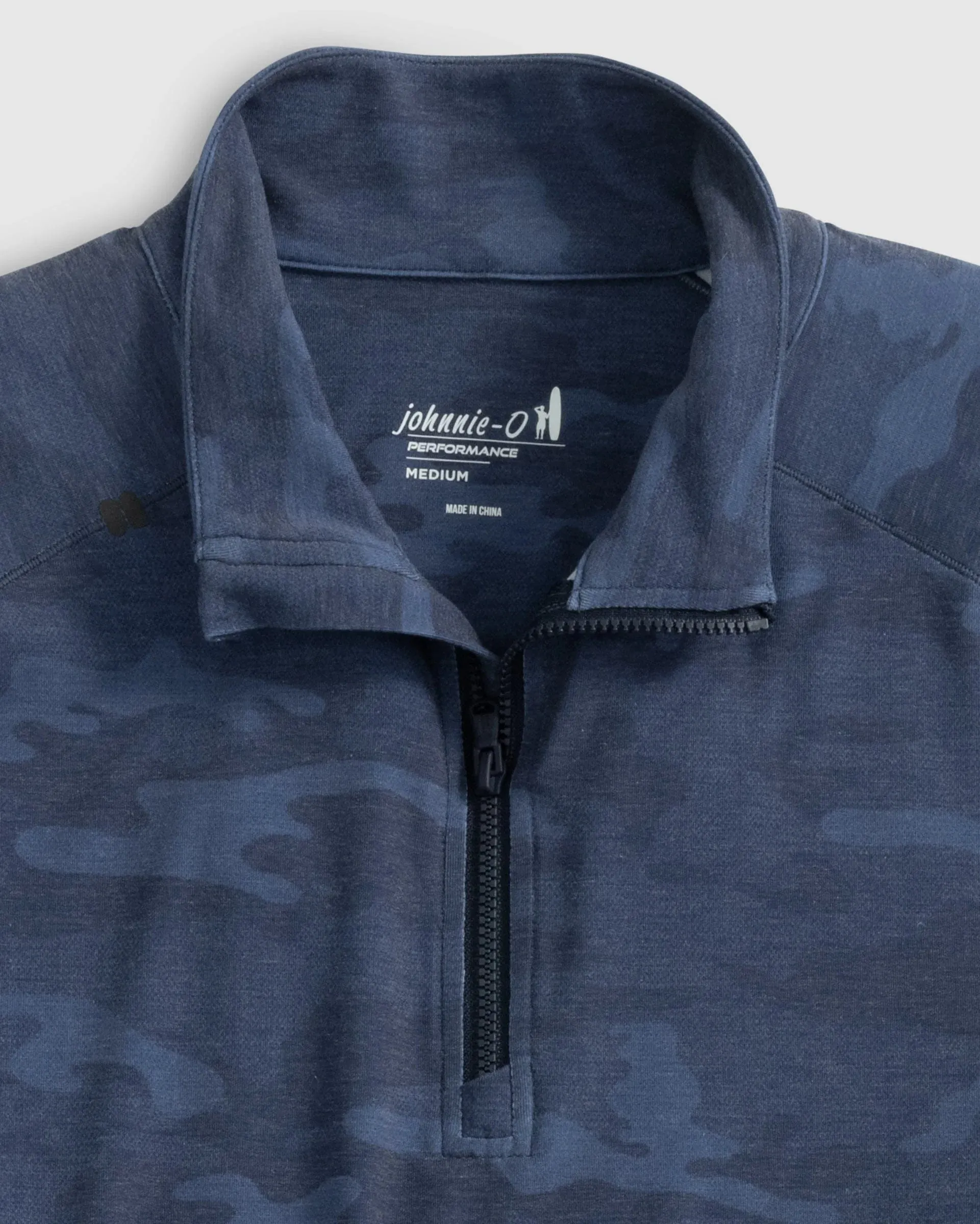Patton Performance Camo 1/4 Zip Pullover in Navy by Johnnie-O