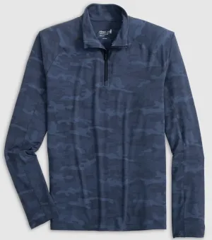 Patton Performance Camo 1/4 Zip Pullover in Navy by Johnnie-O
