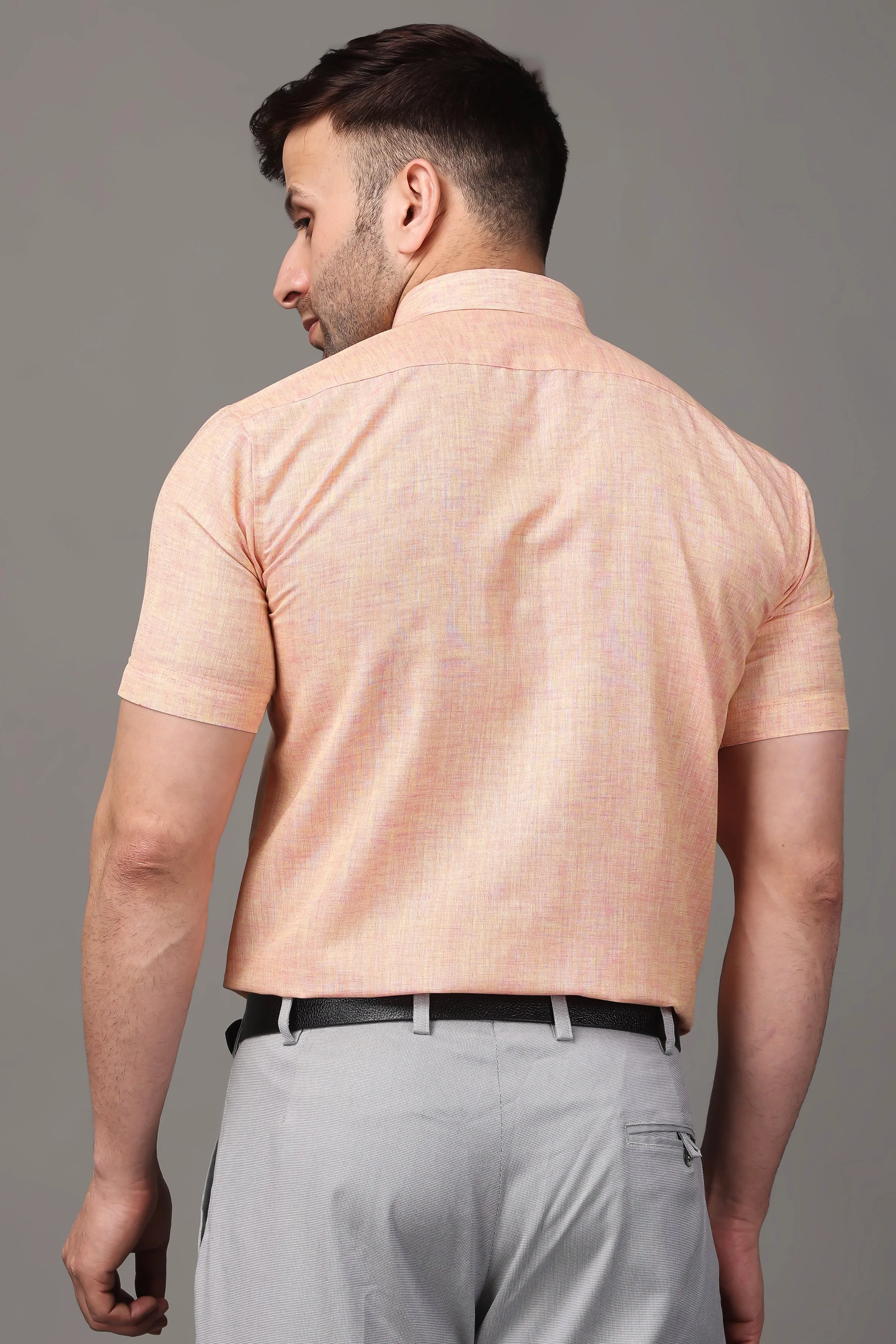 Peach Cotton Shirt