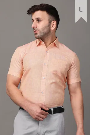 Peach Cotton Shirt