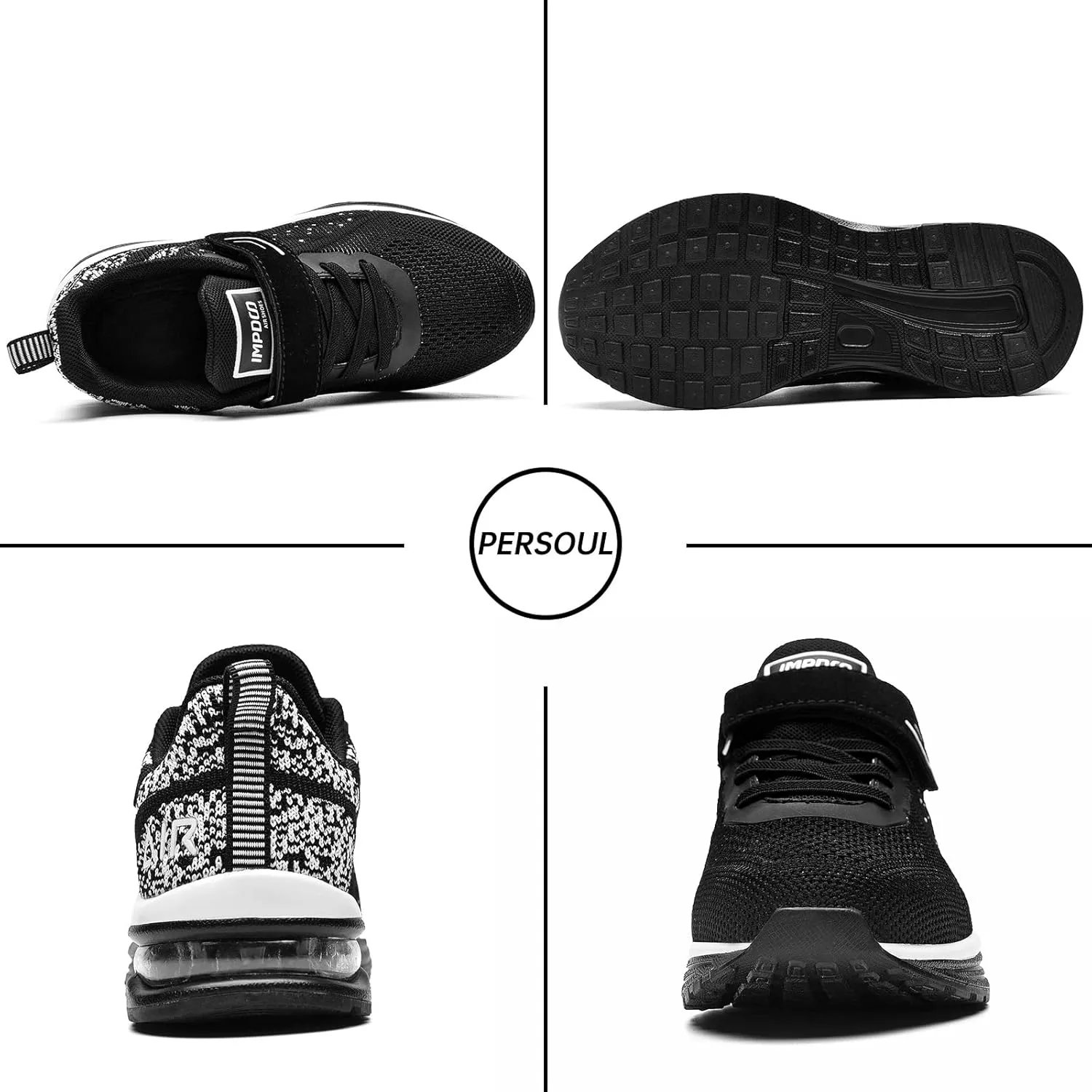 PERSOUL Kids Shoes for Boys Girls Children Tennis Sports Athletic School Running Sneakers