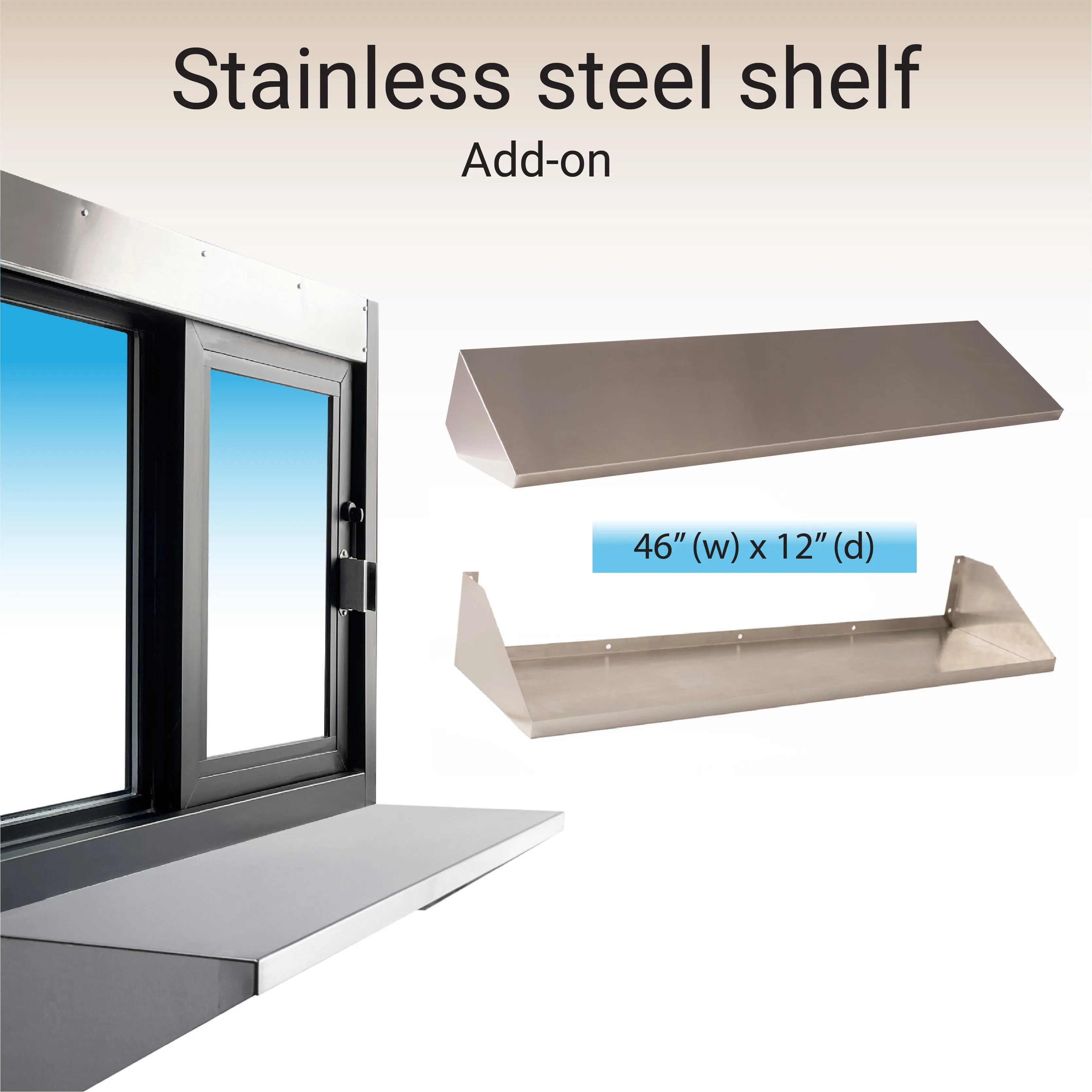Quikserv Self Closing Drive-Thru Slider Window | Multiple Sizes and Glass Options
