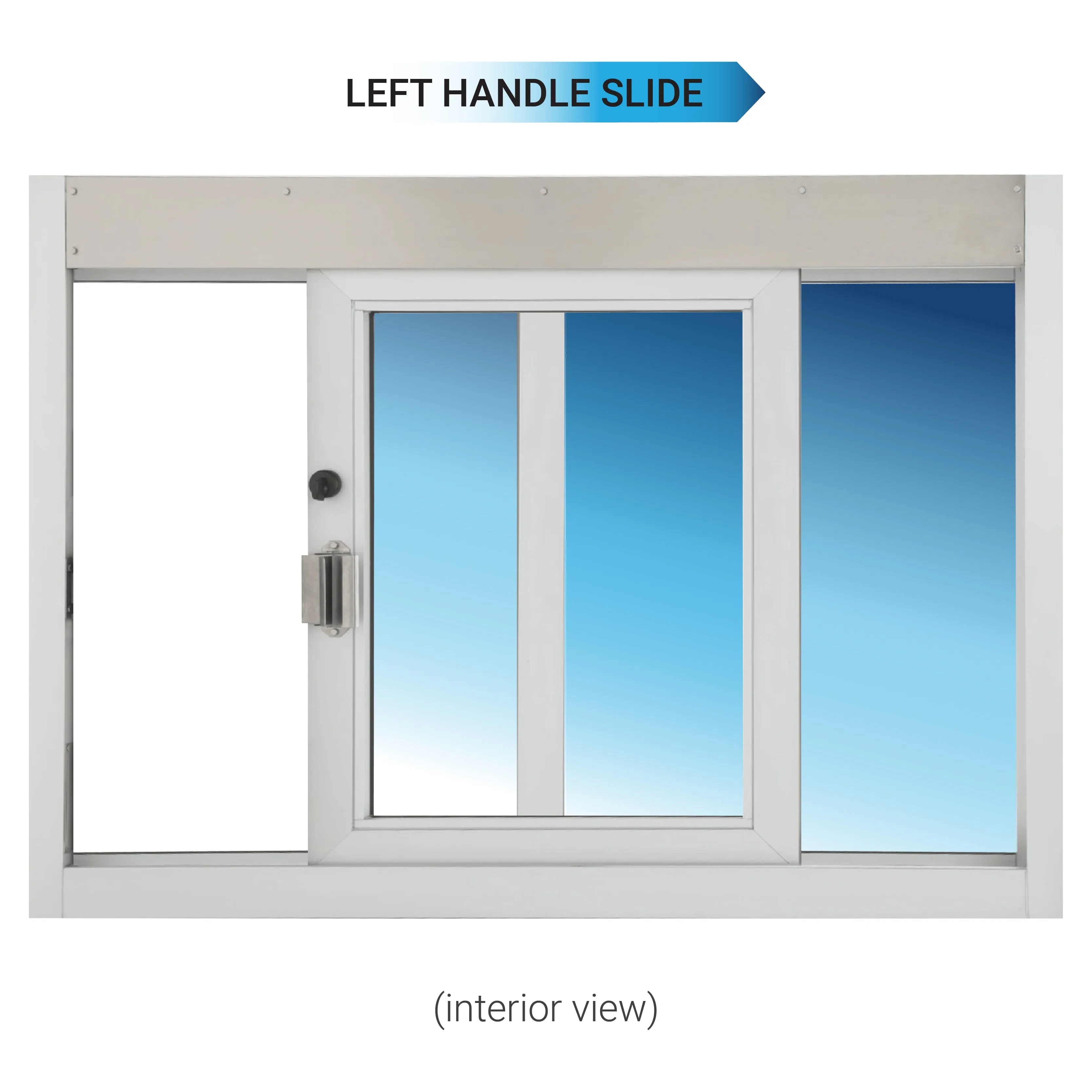 Quikserv Self Closing Drive-Thru Slider Window | Multiple Sizes and Glass Options