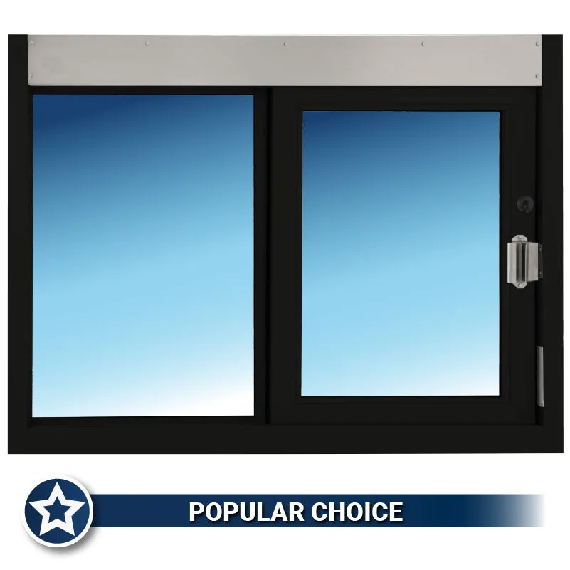 Quikserv Self Closing Drive-Thru Slider Window | Multiple Sizes and Glass Options