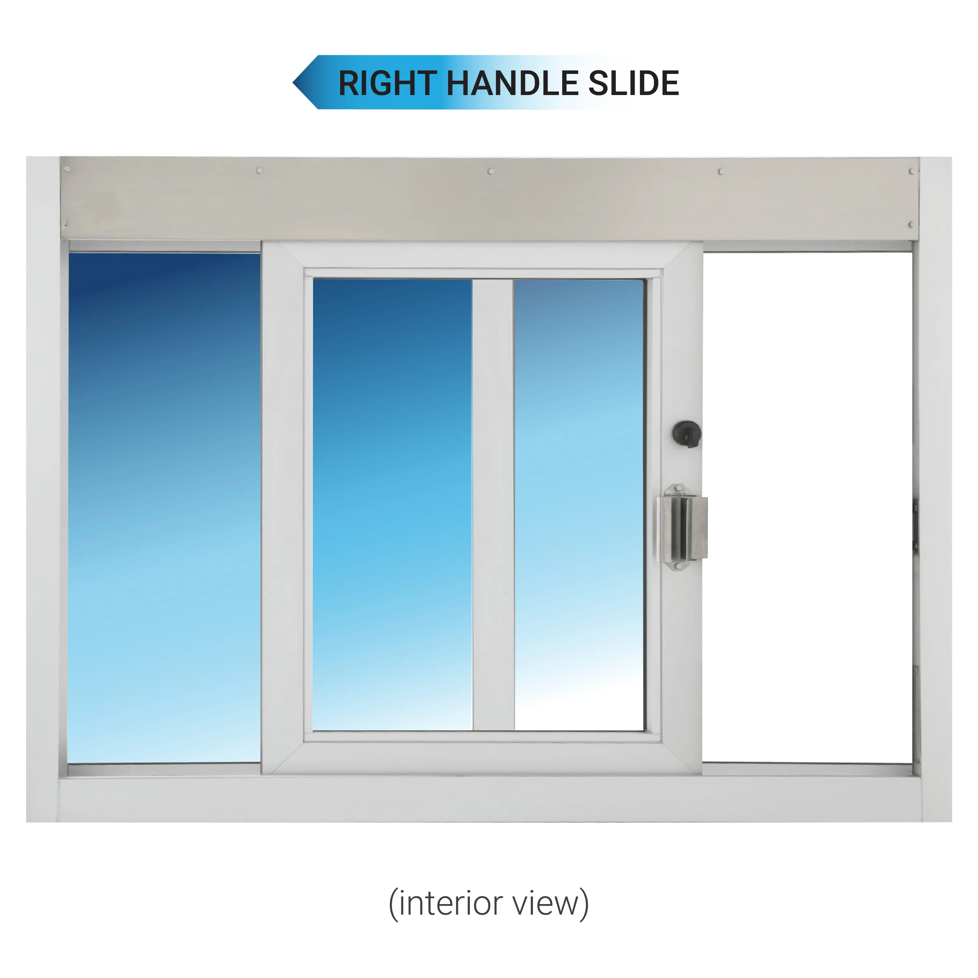 Quikserv Self Closing Drive-Thru Slider Window | Multiple Sizes and Glass Options