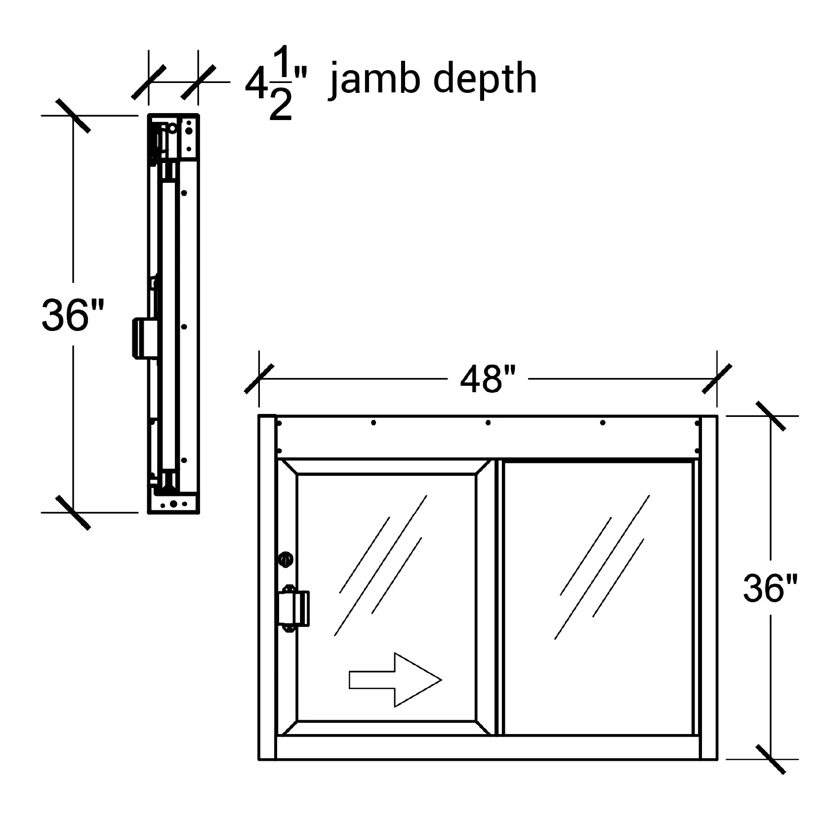 Quikserv Self Closing Drive-Thru Slider Window | Multiple Sizes and Glass Options