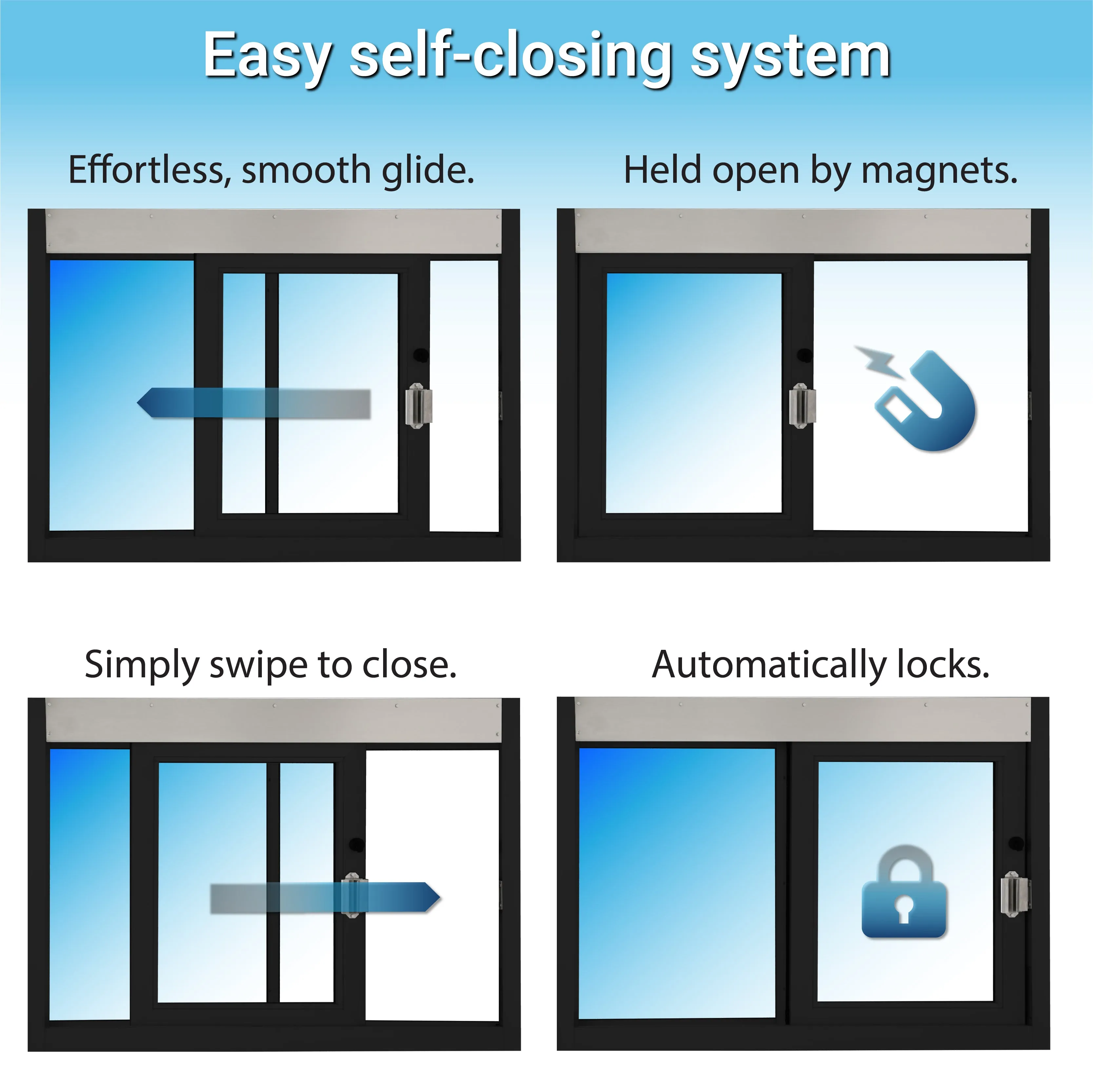 Quikserv Self Closing Drive-Thru Slider Window | Multiple Sizes and Glass Options