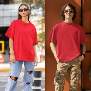Red Oversized T shirt