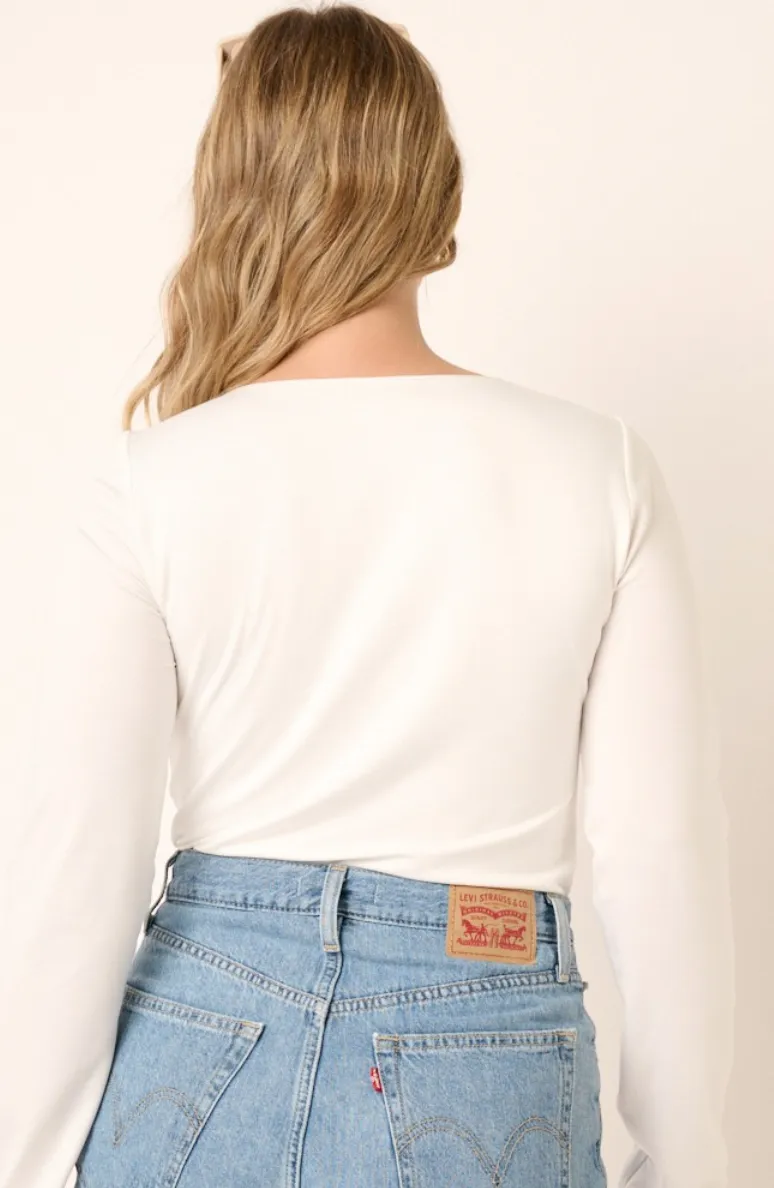 Rose Bodysuit in Ivory - FINAL SALE