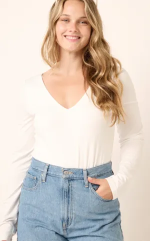 Rose Bodysuit in Ivory - FINAL SALE
