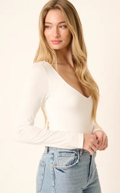 Rose Bodysuit in Ivory - FINAL SALE