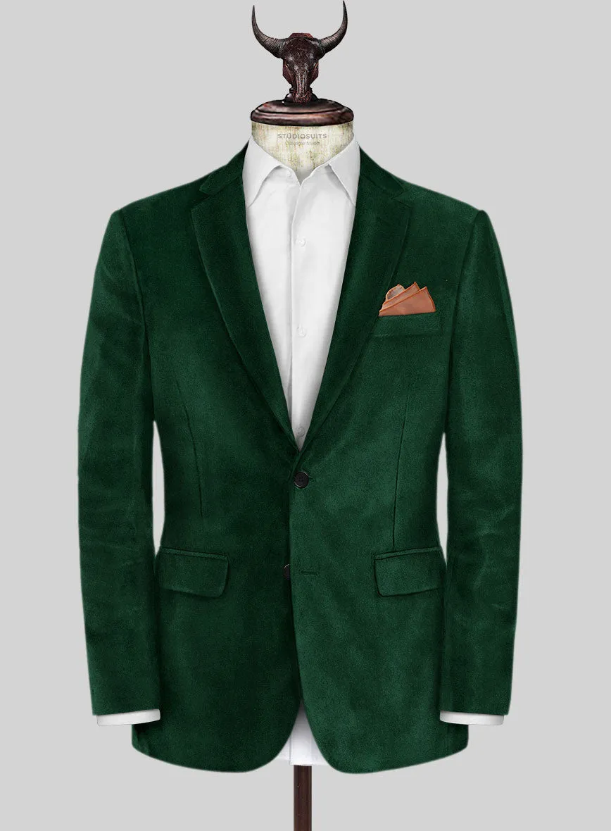 Royal Green Velvet Suit