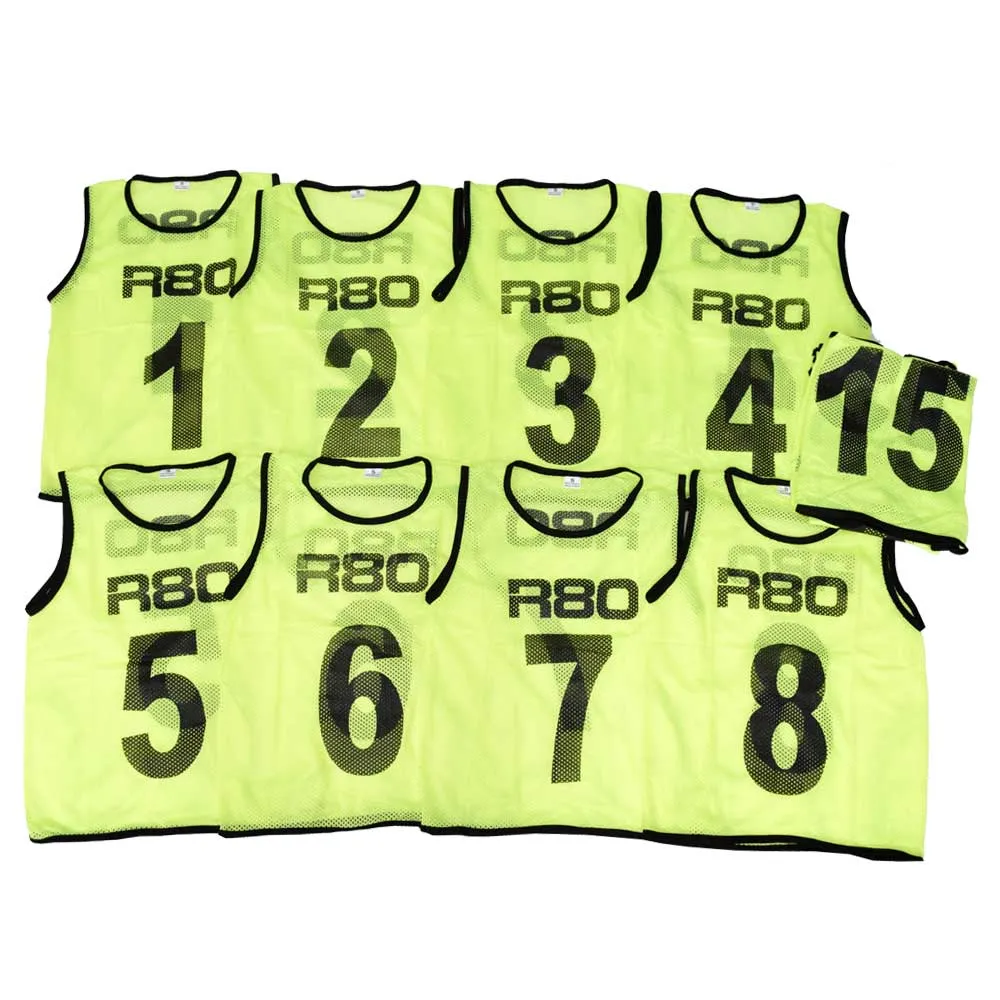 Sets of 15 Numbered Training Bibs