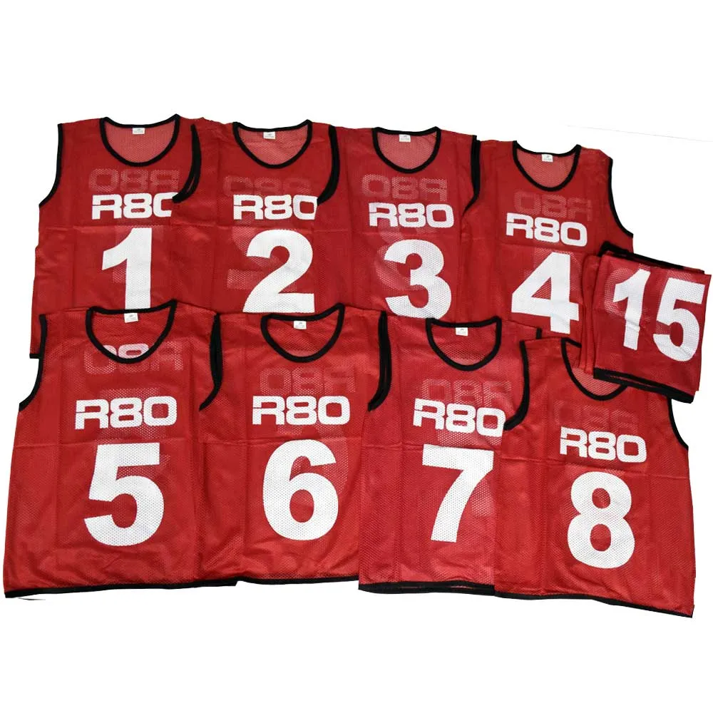 Sets of 15 Numbered Training Bibs