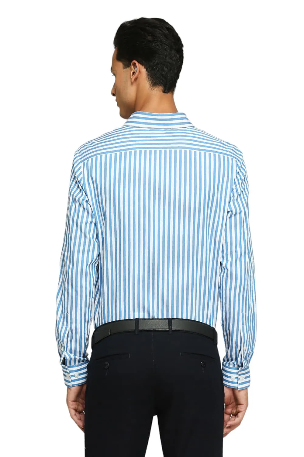 Slim Fit Cotton Twill Stripes Shirts