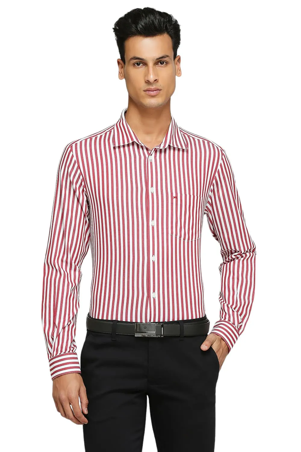 Slim Fit Cotton Twill Stripes Shirts