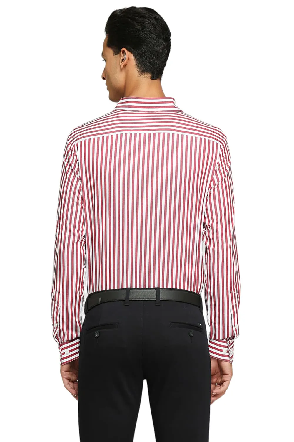 Slim Fit Cotton Twill Stripes Shirts