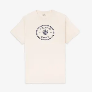 SPORTY & RICH | EDEN CREST KENNEDY T-SHIRT { CREAM/NAVY