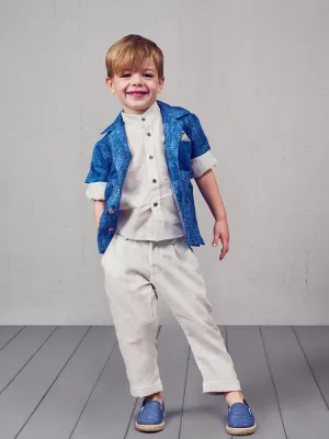 Stylish Linen baptism outfit - DOMENICO