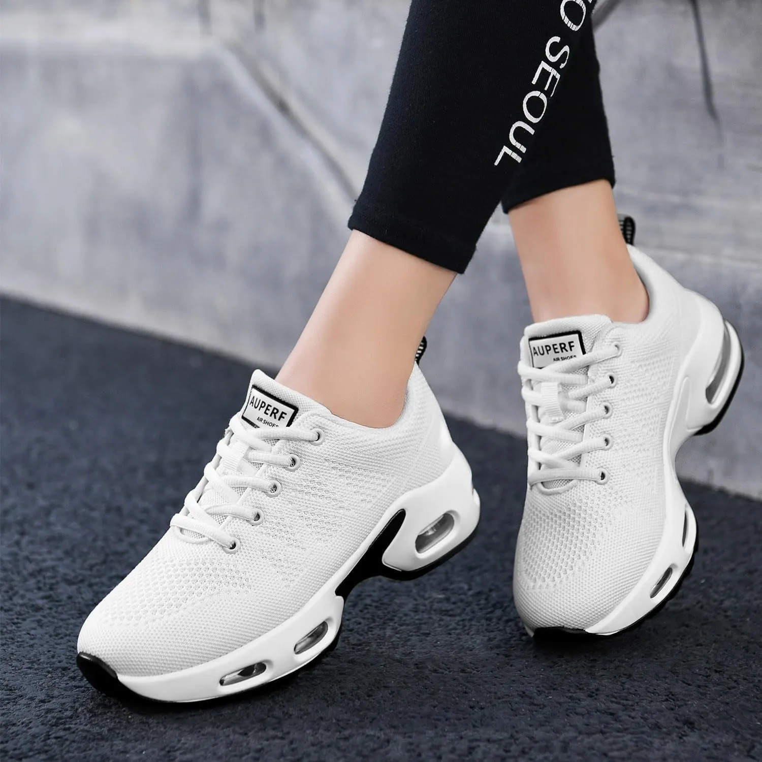 SURRAY Women's Running Shoes Walking Tennis Sneakers Athletic Fashion Breathable Sport Gym Shoes US Size 5.5-11