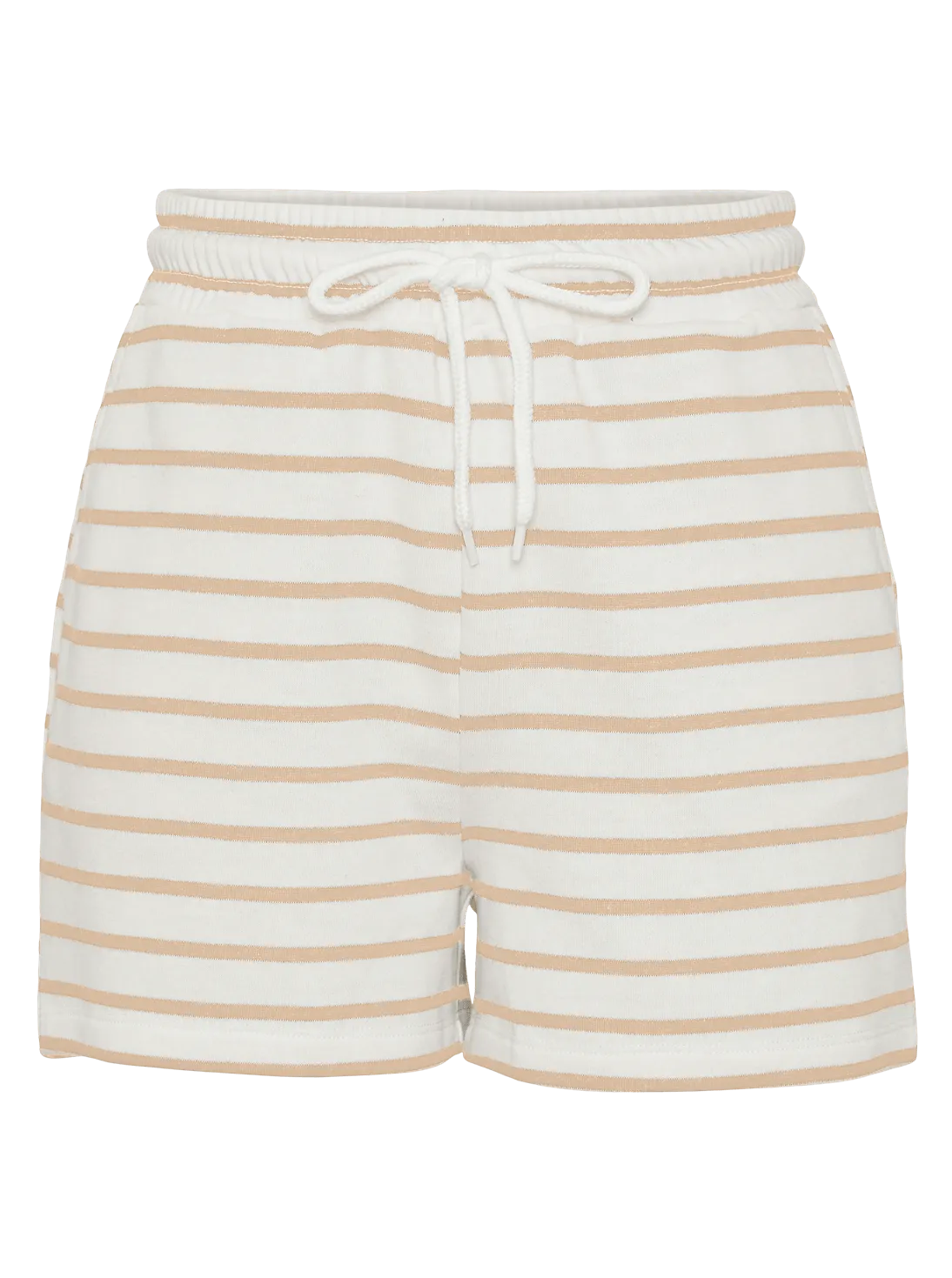 Sweat shorts - Beige/hvid - Chilli - Pieces