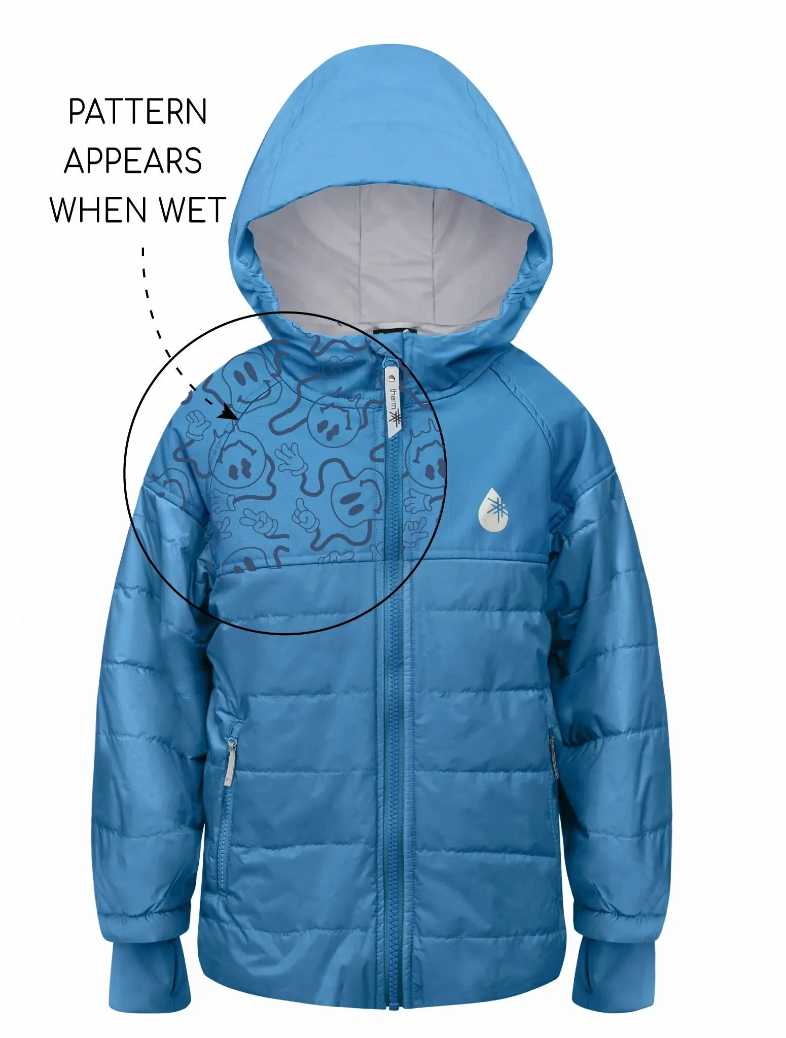 Therm - Hydracloud Puffer Jacket | Tide Blue - Smiley