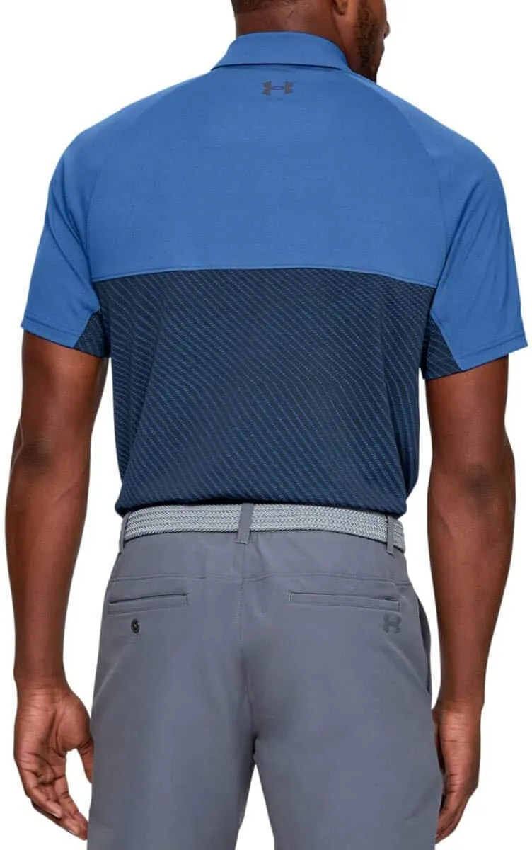 Under Armour Men's Tour Tips Blocked Golf Polo
