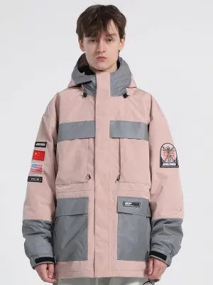 Unisex 2021 Tide Brand Colorful Reflective Windproof And Waterproof Snow Jacket
