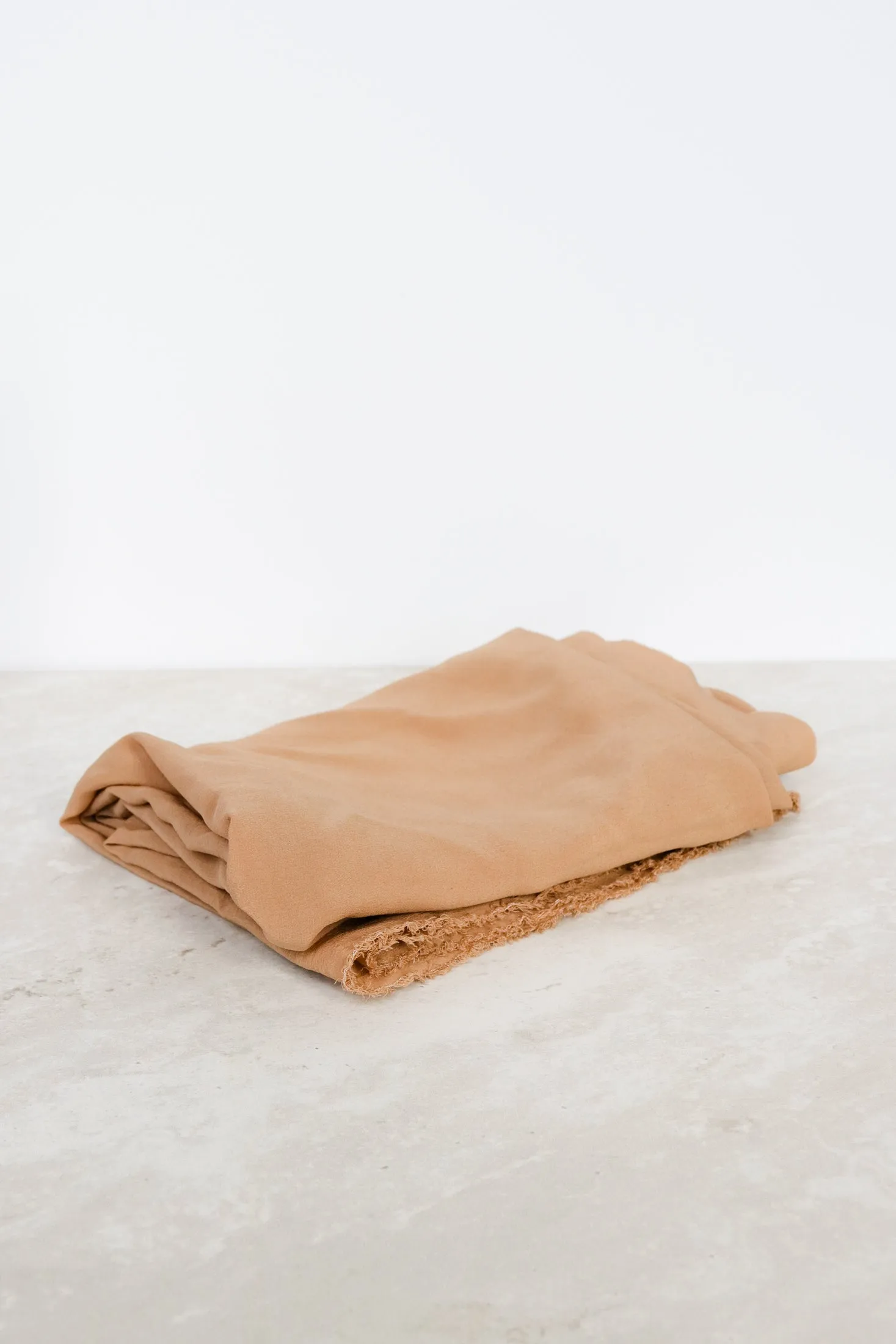 Warm Tan Silk Chiffon Styling Cloth