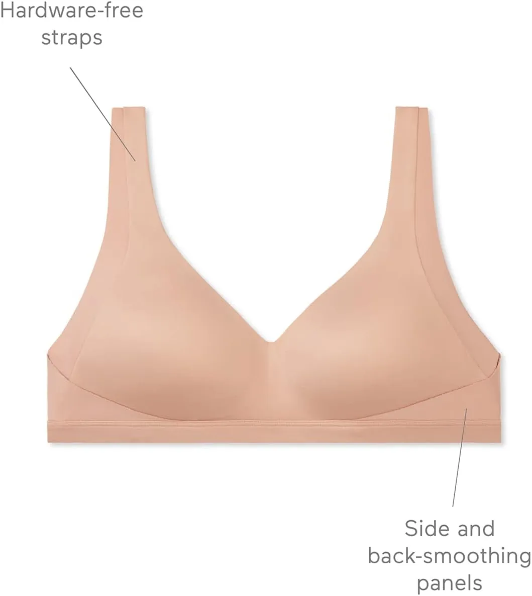 Warner's Women's No Side Effects Underarm and Back-Smoothing Comfort Wireless Lightly Lined T-Shirt Bra Ra2231a