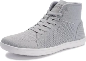 WHITIN Men's High Top Minimalist Barefoot Shoes | Wide Toe Box   Zero Drop Sole
