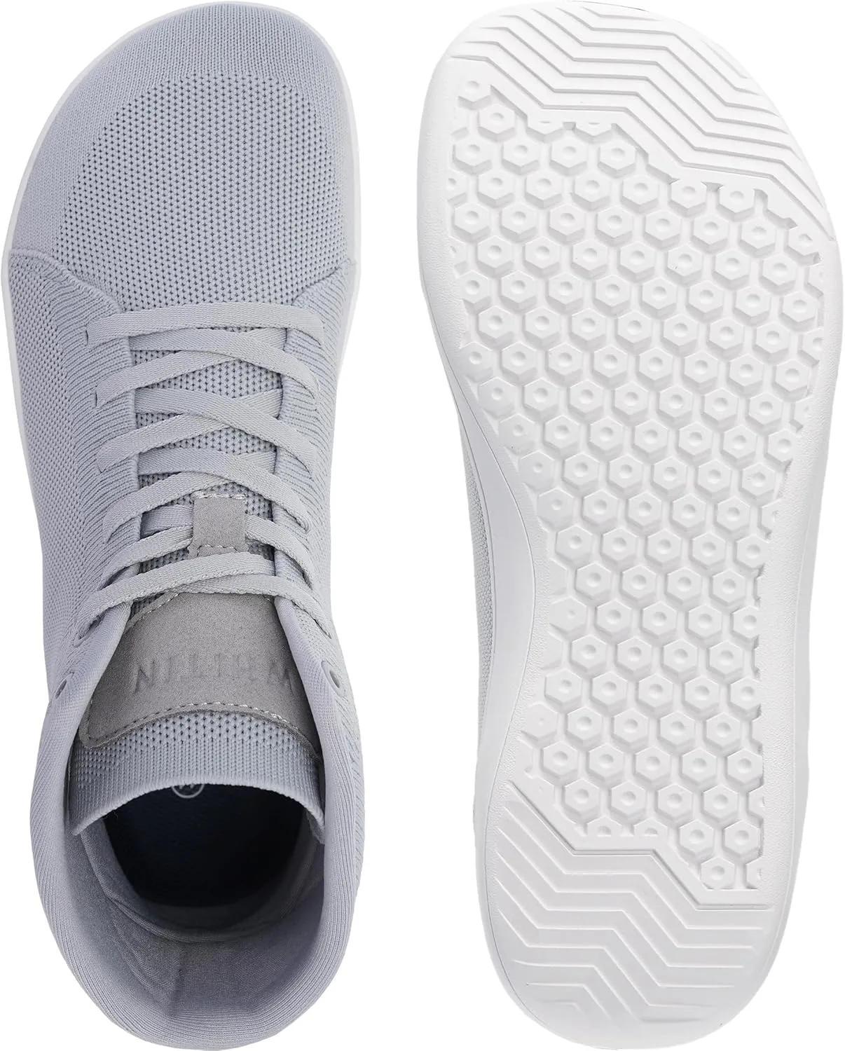 WHITIN Men's High Top Minimalist Barefoot Shoes | Wide Toe Box   Zero Drop Sole