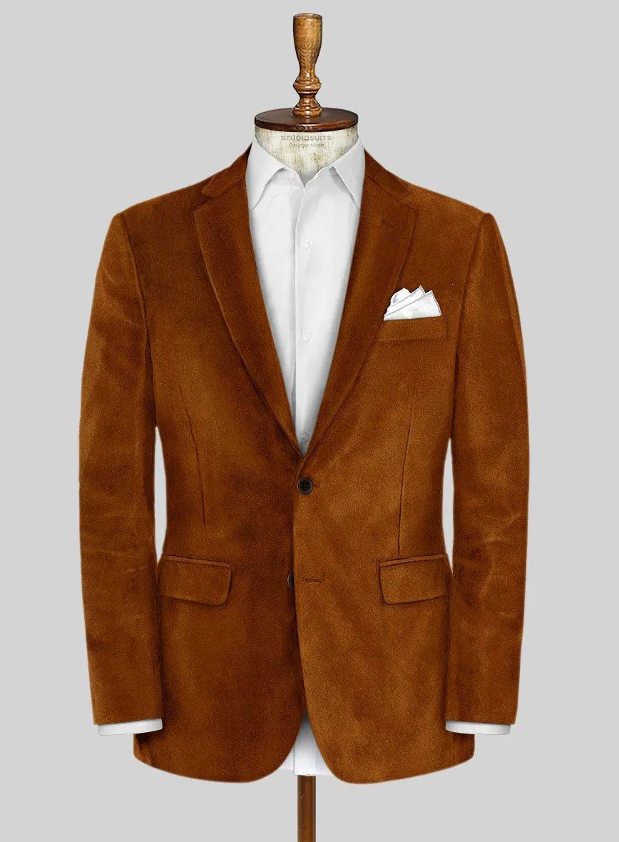 Windsor Tan Velvet Suit