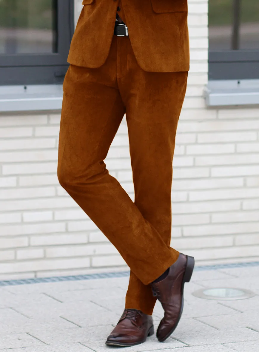 Windsor Tan Velvet Suit