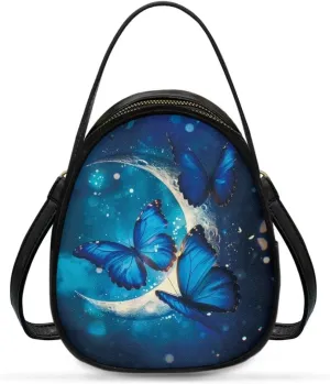 Women Crossbody Bag Ladies PU Leather Handbag Fashion Sling Shoulder Purse Double Layer Soft Small Square Bag