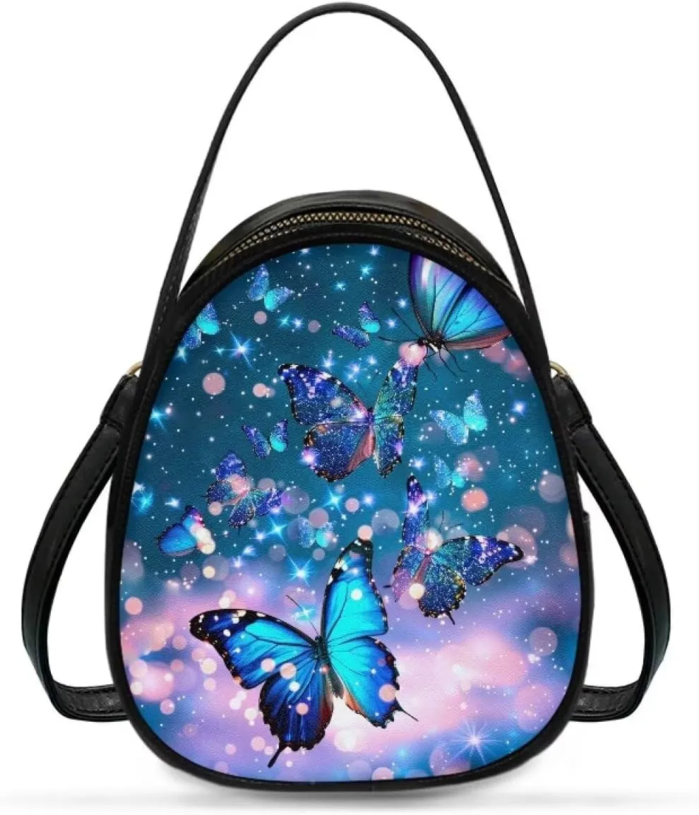 Women Crossbody Bag Ladies PU Leather Handbag Fashion Sling Shoulder Purse Double Layer Soft Small Square Bag