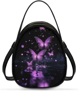 Women Crossbody Bag Ladies PU Leather Handbag Fashion Sling Shoulder Purse Double Layer Soft Small Square Bag