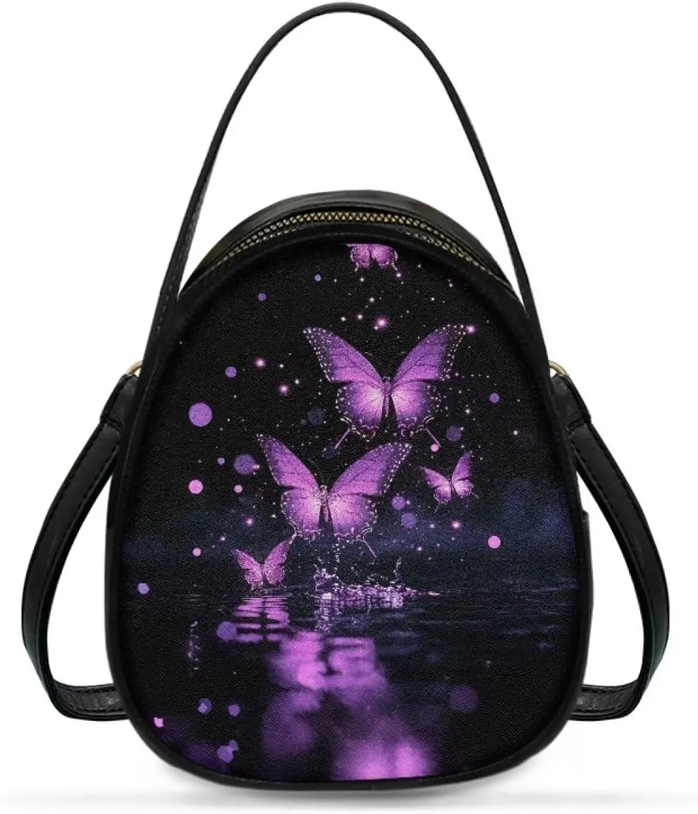 Women Crossbody Bag Ladies PU Leather Handbag Fashion Sling Shoulder Purse Double Layer Soft Small Square Bag