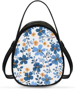 Women Crossbody Bag Ladies PU Leather Handbag Fashion Sling Shoulder Purse Double Layer Soft Small Square Bag