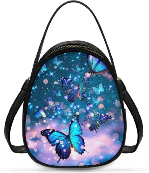 Women Crossbody Bag Ladies PU Leather Handbag Fashion Sling Shoulder Purse Double Layer Soft Small Square Bag