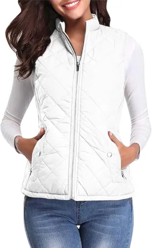 Women's Vest Sleeveless Jacket Coat Casual Autumn Warm Vest Cardigan Zipper Warm and Temperament Vest Coat Bed