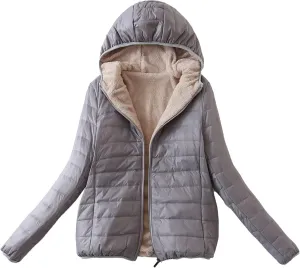 Women's Warm Winter Coat Thicken Fleece Lined down Jacket Thermal Jacket Winter Warm Casual Thick Coats Pockets