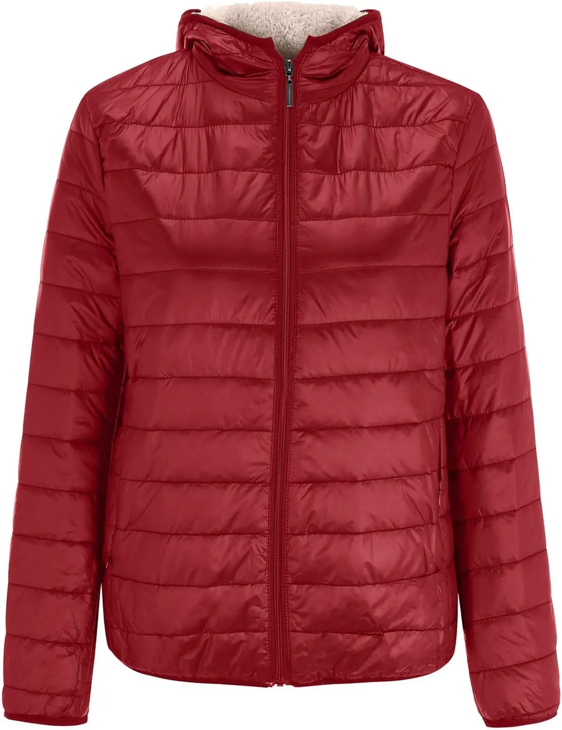Women's Warm Winter Coat Thicken Fleece Lined down Jacket Thermal Jacket Winter Warm Casual Thick Coats Pockets